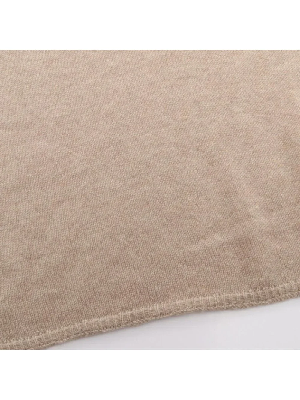 Chanel Shawl CC Logo Beige Scarf